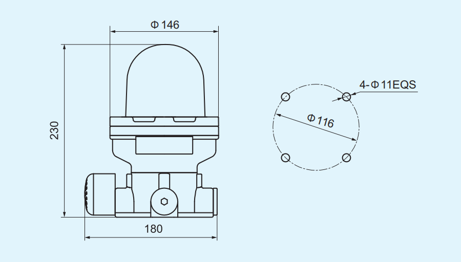Взрывозащищенная Звуковая И Визуальная Сигнализация CN193