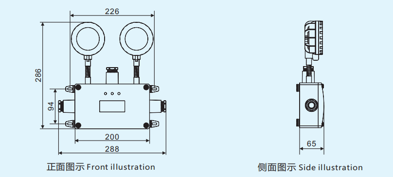Светильники аварийного противопожарного освещения ZY-ZM