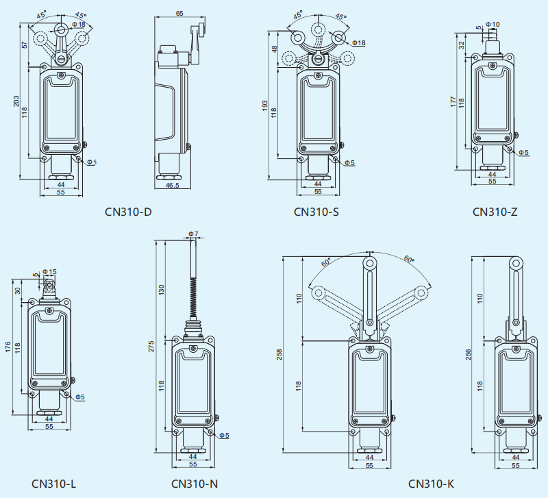 Взрывозащищенный концевой выключатель CN310